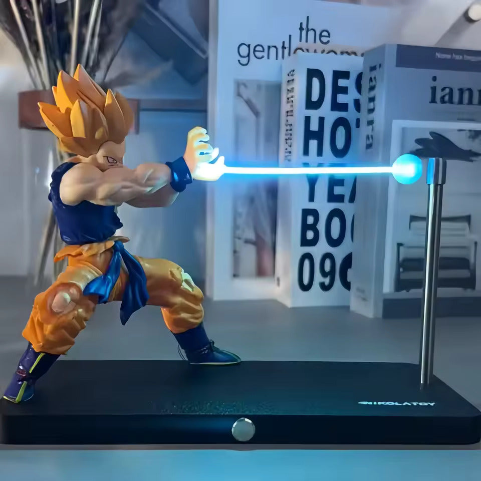 Dragon Ball Goku LED Night Light – Touch Sensor Magnetic Anime Desk Lamp