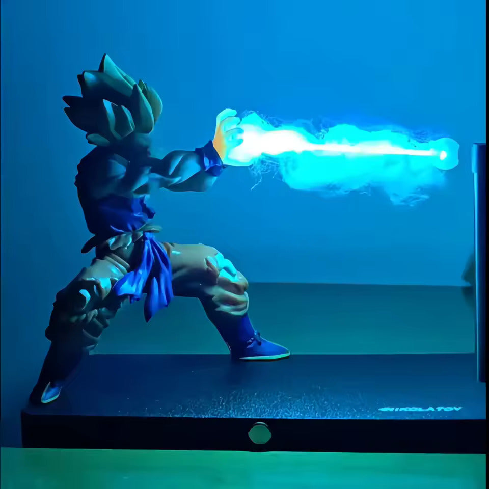Dragon Ball Goku LED Night Light – Touch Sensor Magnetic Anime Desk Lamp